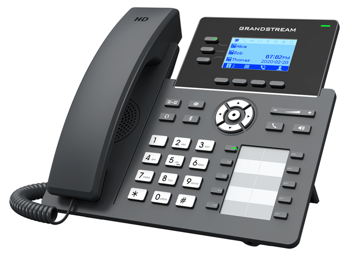Grandstream GRP2604 IP Phone with 3 Lines, 6 SIP Accounts, Gigabit PoE, HD Audio, Noise Shield & GDMS Support IP Phone GrandStream