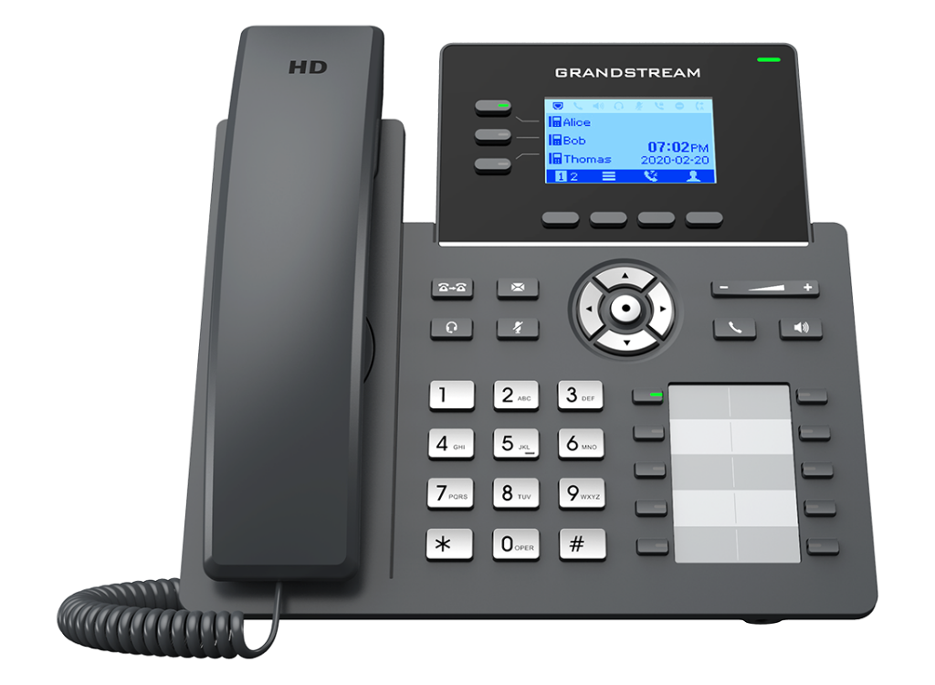 Grandstream GRP2604P 3-Line IP Phone with 6 SIP Accounts, Gigabit PoE, HD Audio & GDMS Support IP Phone GrandStream