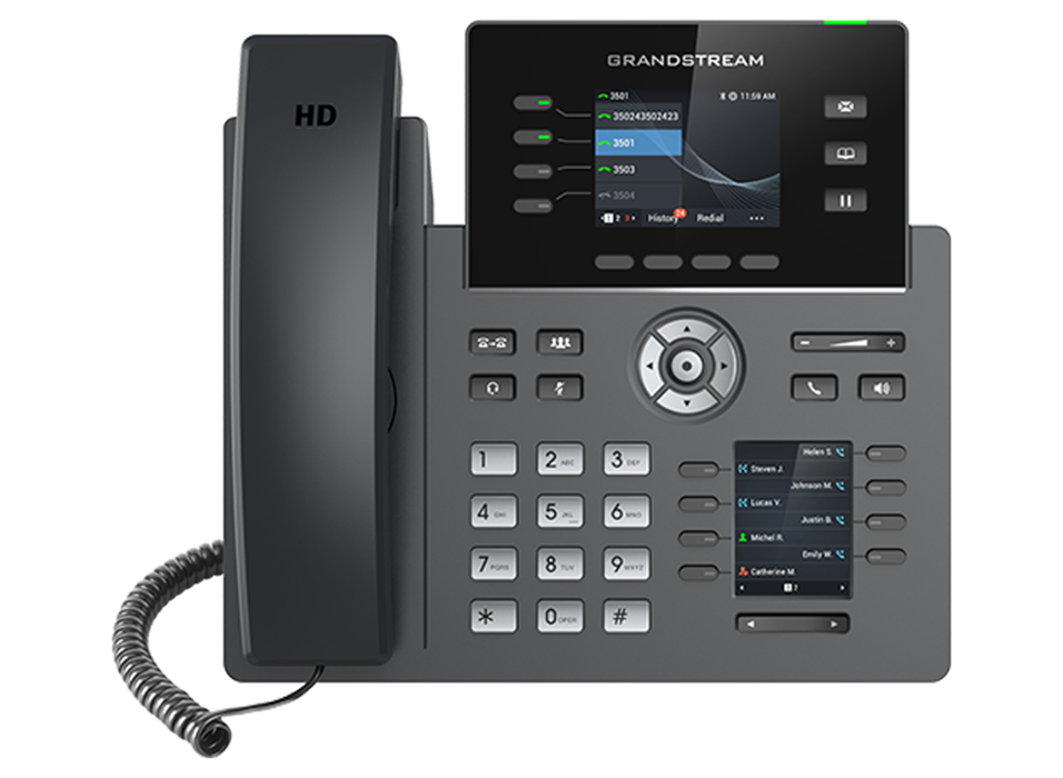 Grandstream GRP2614 IP Phone with Dual LCDs, 4 Lines, Wi-Fi, Bluetooth, PoE & 40 MPK Keys GrandStream IP Phones GrandStream