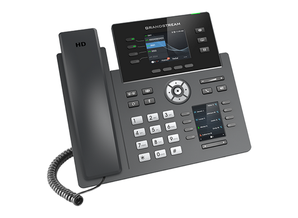 Grandstream GRP2614 IP Phone with Dual LCDs, 4 Lines, Wi-Fi, Bluetooth, PoE & 40 MPK Keys GrandStream IP Phones GrandStream