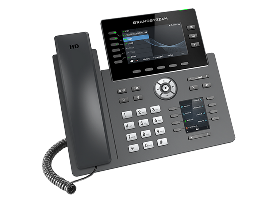 Grandstream GRP2616 IP Phone with 6 Lines, Dual LCDs, 48 VPKs, Wi-Fi, Bluetooth & PoE Gigabit Ports GrandStream IP Phones GrandStream