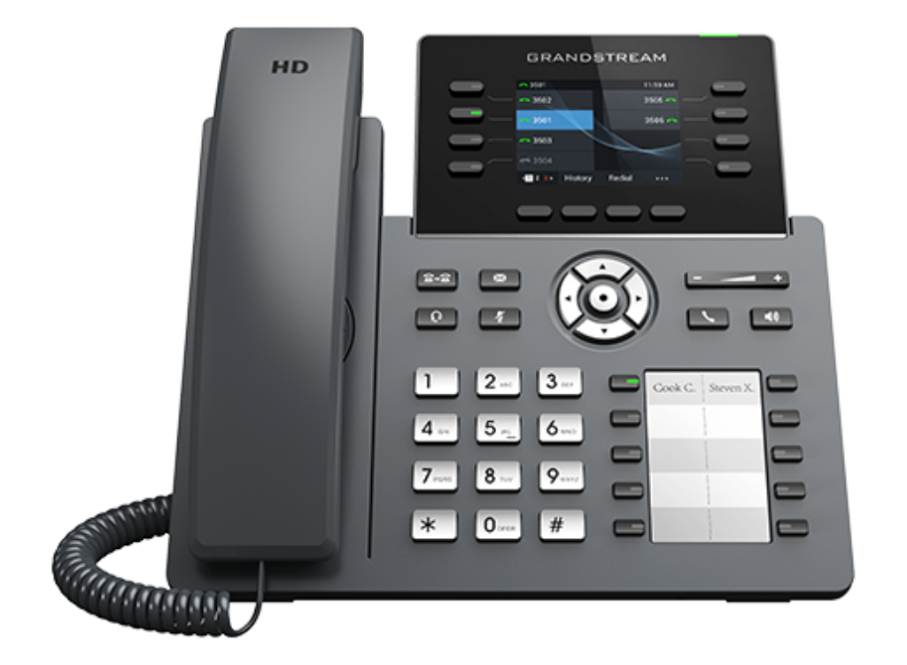 Grandstream GRP2634 IP Phone with 8 Lines, 32 VPKs, Bluetooth, Wi-Fi 6, PoE & HD Audio for Business Communication IP Phone GrandStream