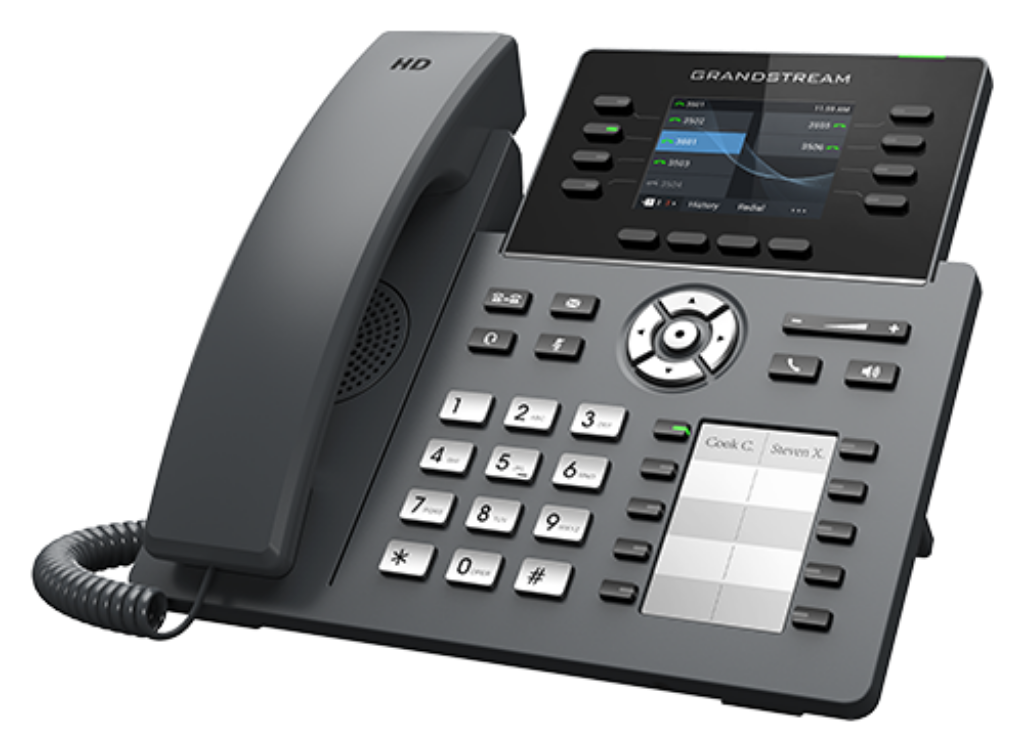 Grandstream GRP2634 IP Phone with 8 Lines, 32 VPKs, Bluetooth, Wi-Fi 6, PoE & HD Audio for Business Communication IP Phone GrandStream