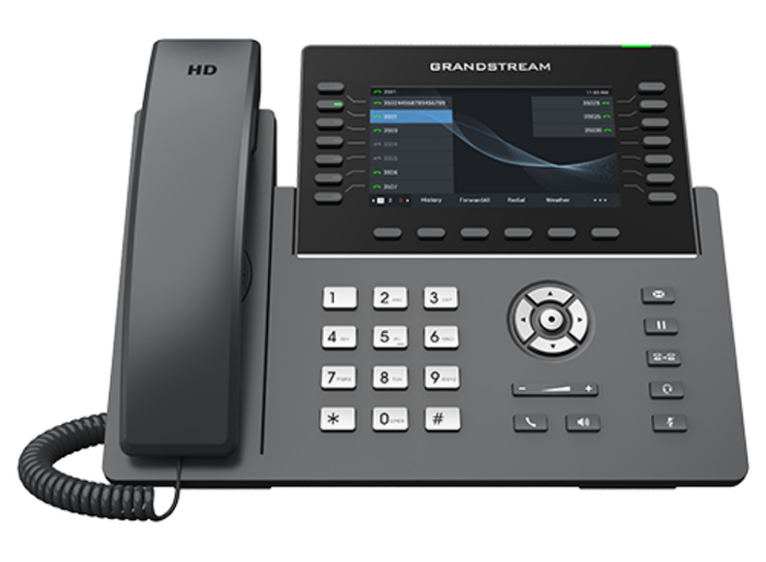 Grandstream GRP2650 IP Phone with 14 Lines, 56 MPKs, 5" Display, Wi-Fi 6, PoE & HD Audio Conferencing IP Phone GrandStream