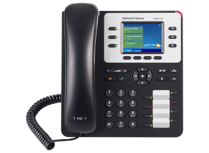 Grandstream GXP2130 High-End IP Phone with Bluetooth, 3 Lines, PoE & 2.8" Colour Display IP Phone GrandStream