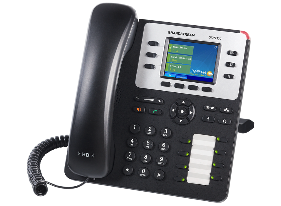 Grandstream GXP2130 High-End IP Phone with Bluetooth, 3 Lines, PoE & 2.8" Colour Display GrandStream IP Phones GrandStream