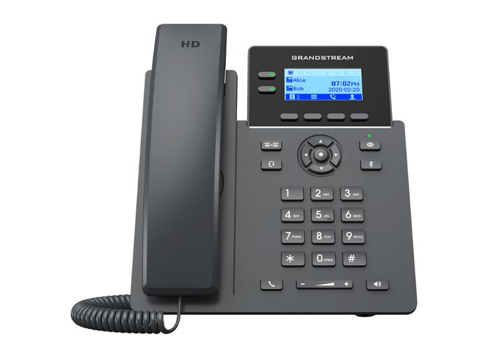 Grandstream GRP2602 IP Phone with 2 Lines, 4 SIP Accounts, HD Audio, PoE, Noise Shield, Wi-Fi & GDMS Support IP Phone GrandStream