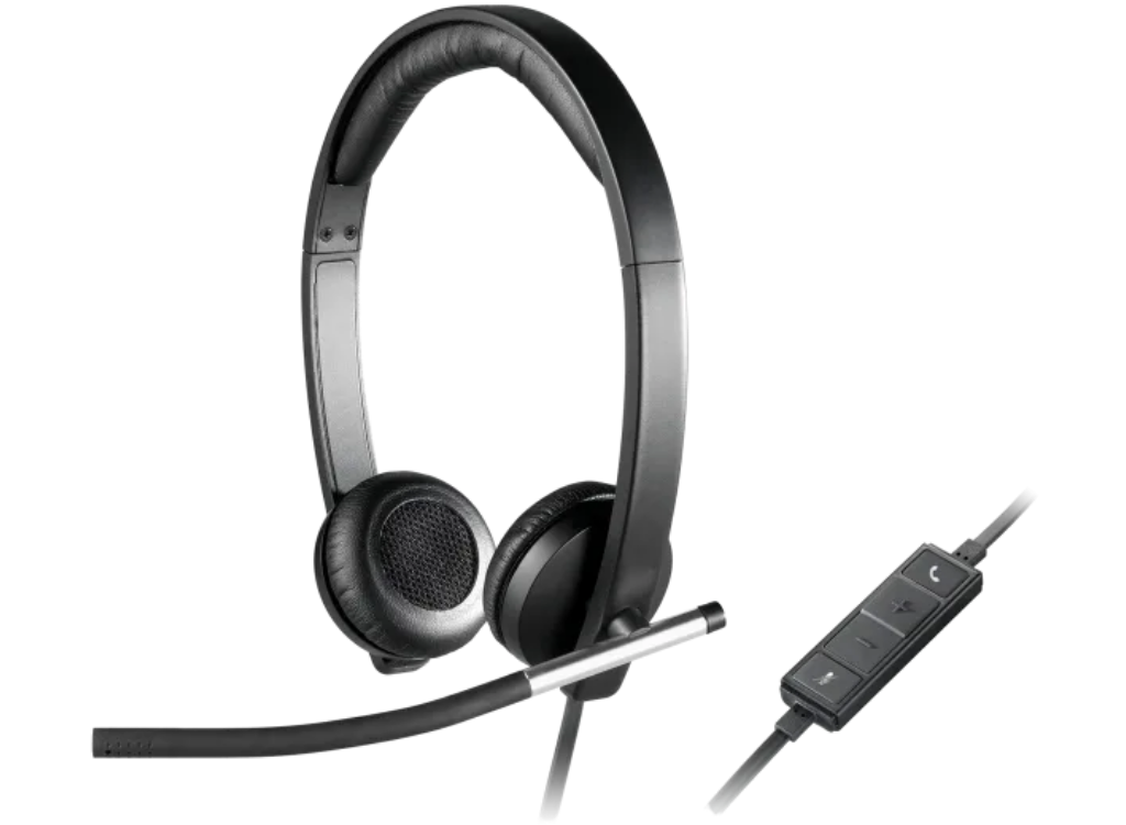 Logitech H650e Business Headset with Noise Cancelling Mic | 981-000514 Headset Logitech
