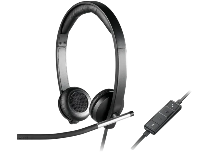 Logitech H650e Business Headset with Noise Cancelling Mic | 981-000514 Headset Logitech