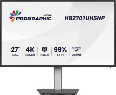 iiyama ProGraphic HB2701UHSNP-B1 27" 60Hz 4ms 4K Ultra HD Designer Monitor Desktop Monitor iiyama