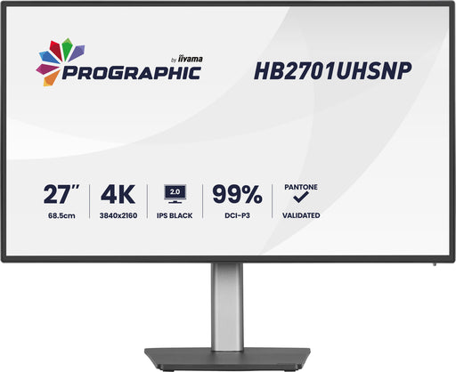iiyama ProGraphic HB2701UHSNP-B1 27" 60Hz 4ms 4K Ultra HD Designer Monitor Desktop Monitor iiyama