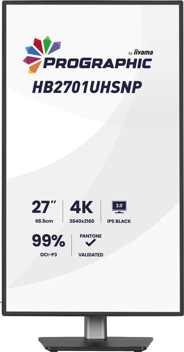 iiyama ProGraphic HB2701UHSNP-B1 27" 60Hz 4ms 4K Ultra HD Designer Monitor Desktop Monitor iiyama