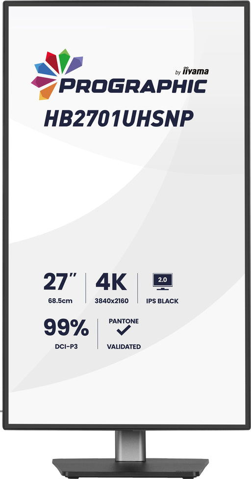 iiyama ProGraphic HB2701UHSNP-B1 27" 60Hz 4ms 4K Ultra HD Designer Monitor Desktop Monitor iiyama