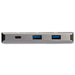 StarTech HB31C2A1CGB Interface Hub USB 3.2 Gen 2 (3.1 Gen 2) Type-C 10000 Mbit/s Black, Grey