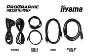 iiyama ProGraphic HB3201UHSNP-B1 31.5" 60Hz 4ms 4K Ultra HD Designer Monitor Desktop Monitor iiyama