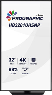 iiyama ProGraphic HB3201UHSNP-B1 31.5" 60Hz 4ms 4K Ultra HD Designer Monitor Desktop Monitor iiyama