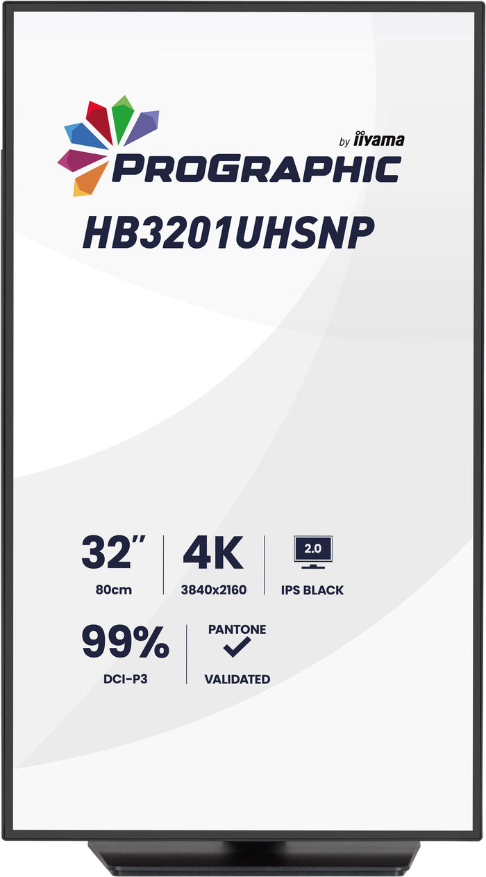 iiyama ProGraphic HB3201UHSNP-B1 31.5" 60Hz 4ms 4K Ultra HD Designer Monitor Desktop Monitor iiyama