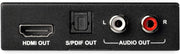 StarTech Extractor 4K HDMI Audio De-Embedder | HD202A Video Signal Converter Startech
