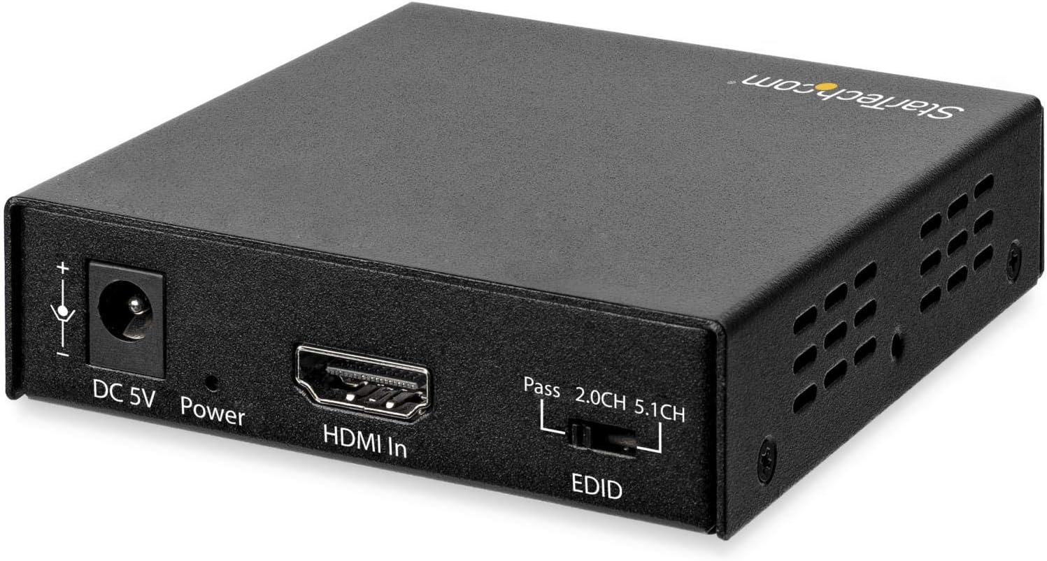 StarTech Extractor 4K HDMI Audio De-Embedder | HD202A Video Signal Converter Startech