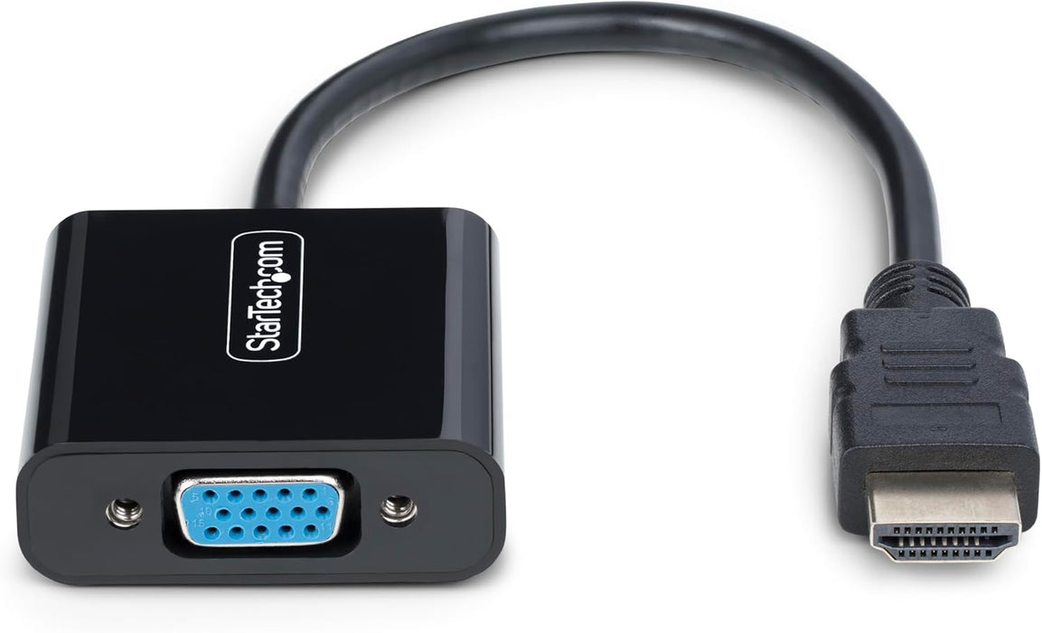StarTech HD2VGAE3 Active HDMI to VGA Adapter | 1080p Video Converter for Monitor/Projector Video Signal Converters Startech