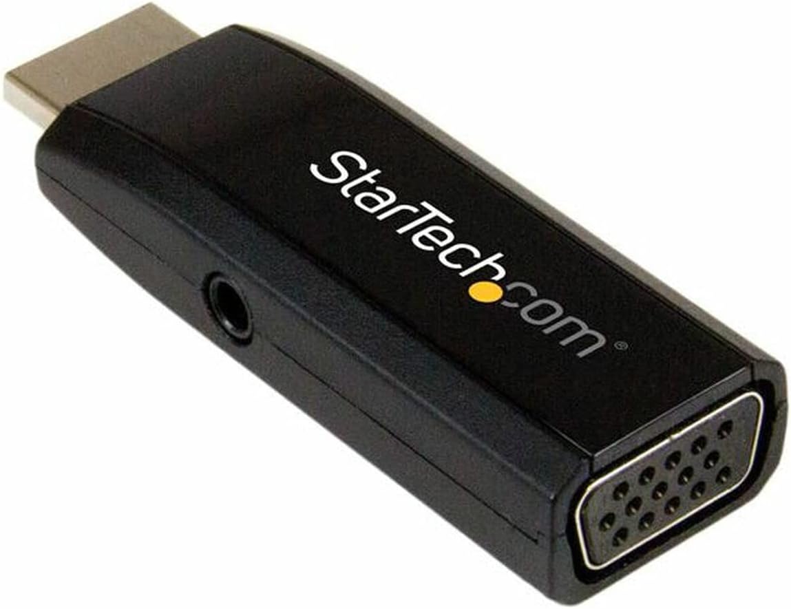 StarTech HDMI to VGA Converter with Audio Compact | HD2VGAMICRA Video Signal Converter Startech