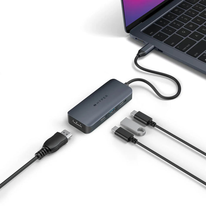 Hyper HyperDrive Next 4 Port USB-C Hub | HD4001GL Docking Station Hyper