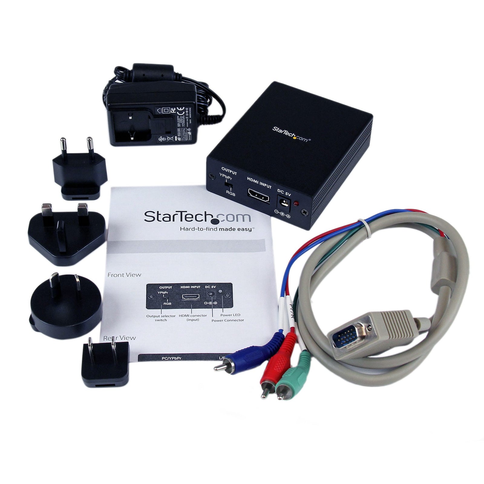 Startech HDMI2VGA HDMI to VGA Video Adapter Converter with Audio - HD to VGA Monitor 1080p - TAA Video Signal Converter Startech
