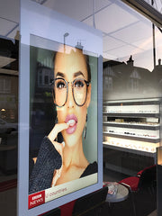 Moove SMBS43HD8 – 43" Hanging Double-Sided Digital Window Display High Brightness Digital Signage ScreenMoove