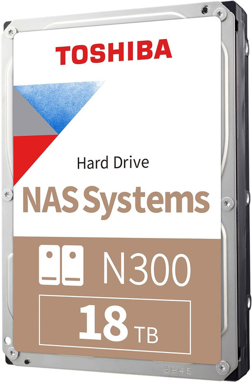 Toshiba N300 3.5" 18TB SATA III Internal Hard Drive - HDWG51JUZSVA