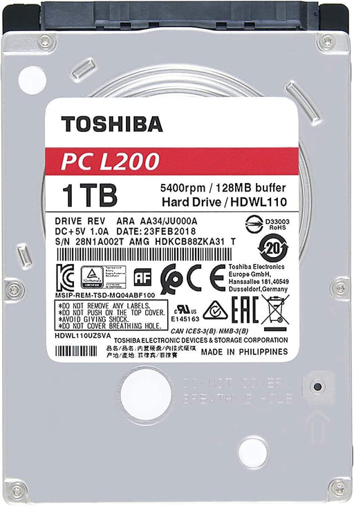 Toshiba L200 2.5" 1000 GB Serial ATA III Internal Hard Drive  - HDWL110UZSVA
