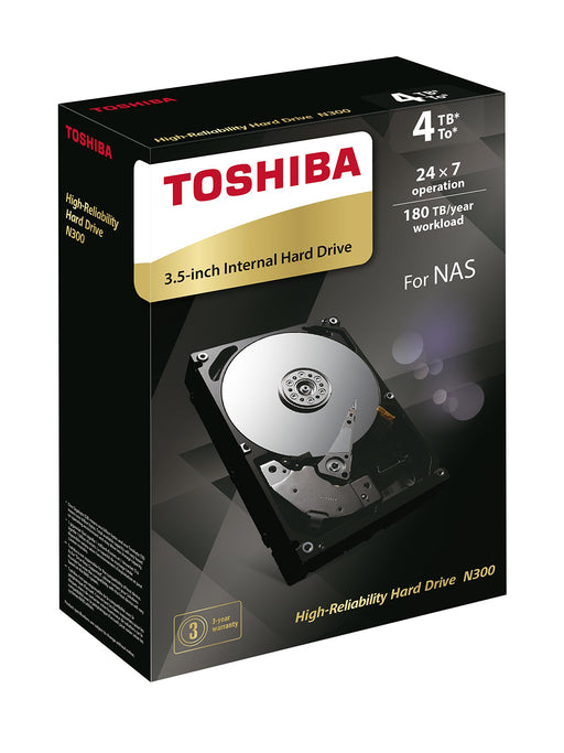 Toshiba N300 3.5" 4TB NAS Internal Hard Drive - HDWQ140EZSTA