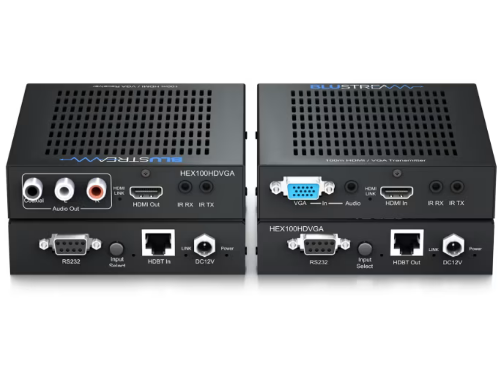 BluStream HEX100HDVGA-KIT HDBaseT™ Extender Set - 100m AV Extender BluStream