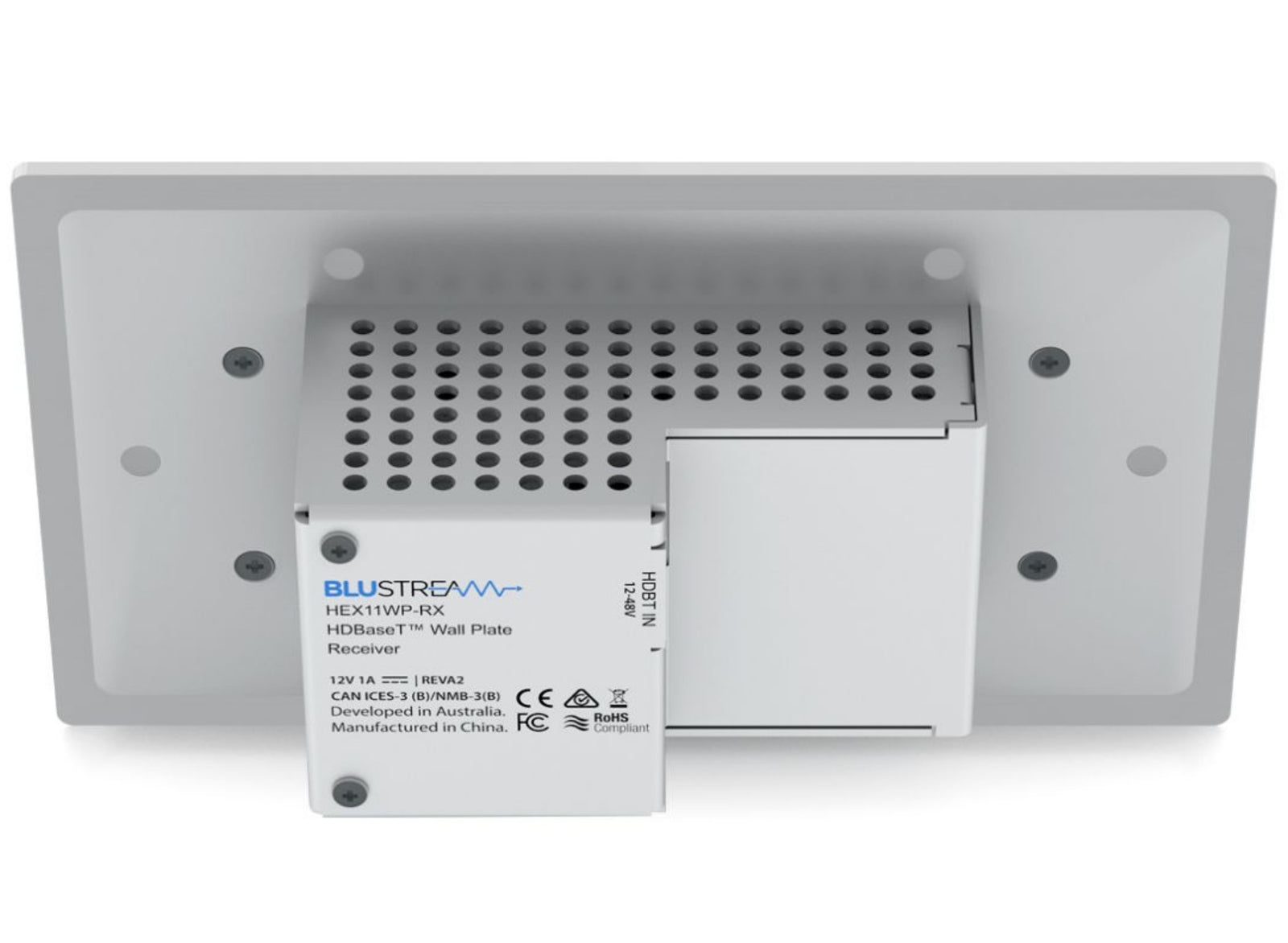 BluStream HDMI Wall Plate HDBaseT™ Receiver | HEX11WP-RX AV Extender BluStream