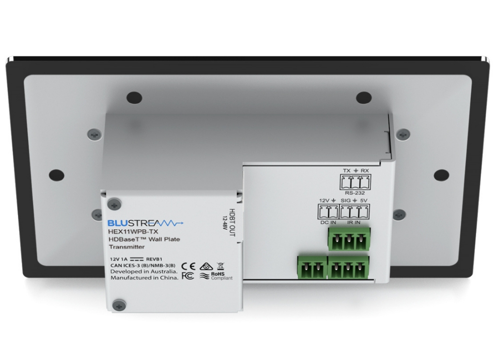 BluStream HDMI Wall Plate HDBaseT™ Transmitter | HEX11WPB-TX AV Extender BluStream