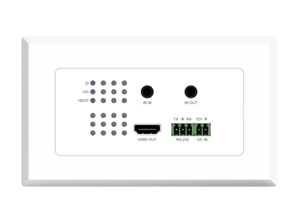 BluStream HDMI Wall Plate HDBaseT™ Receiver | HEX11WPW-RX AV Receiver BluStream