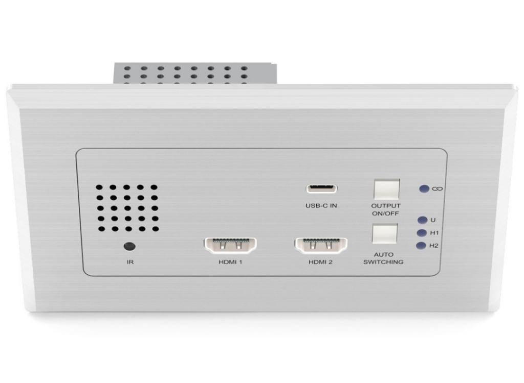 BluStream 2 x HDMI & 1 x USB-C Wall Plate HDBaseT™ Transmitter | HEX31WP-TX AV Extender BluStream