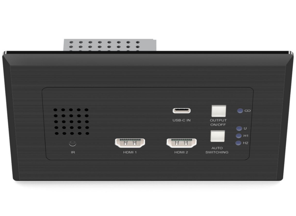 BluStream 2 x HDMI & 1 x USB-C Wall Plate HDBaseT™ Transmitter | HEX31WPB-TX BluSteam Transmitter BluStream