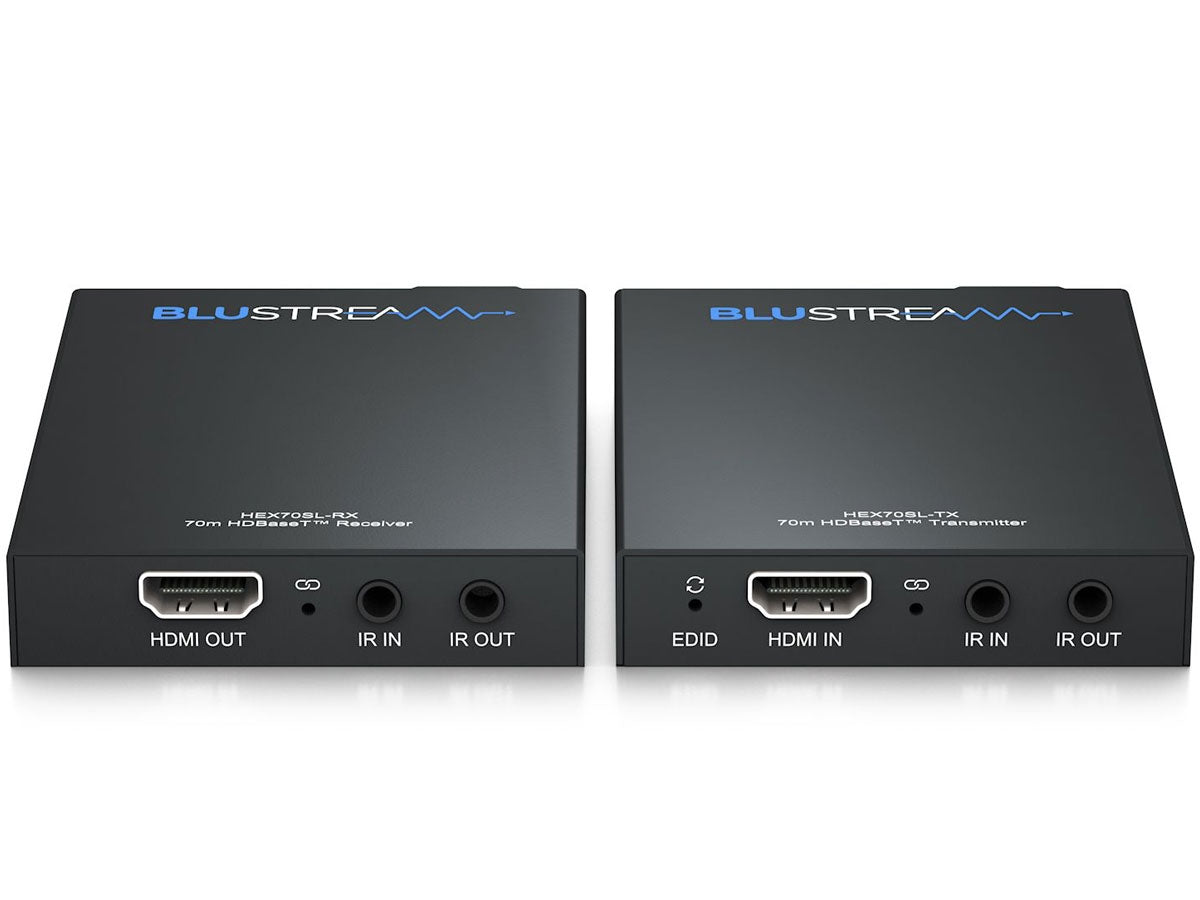 BluStream Slimline HDBaseT™ Extender Set - 70m | HEX70SL-KIT AV Extender BluStream