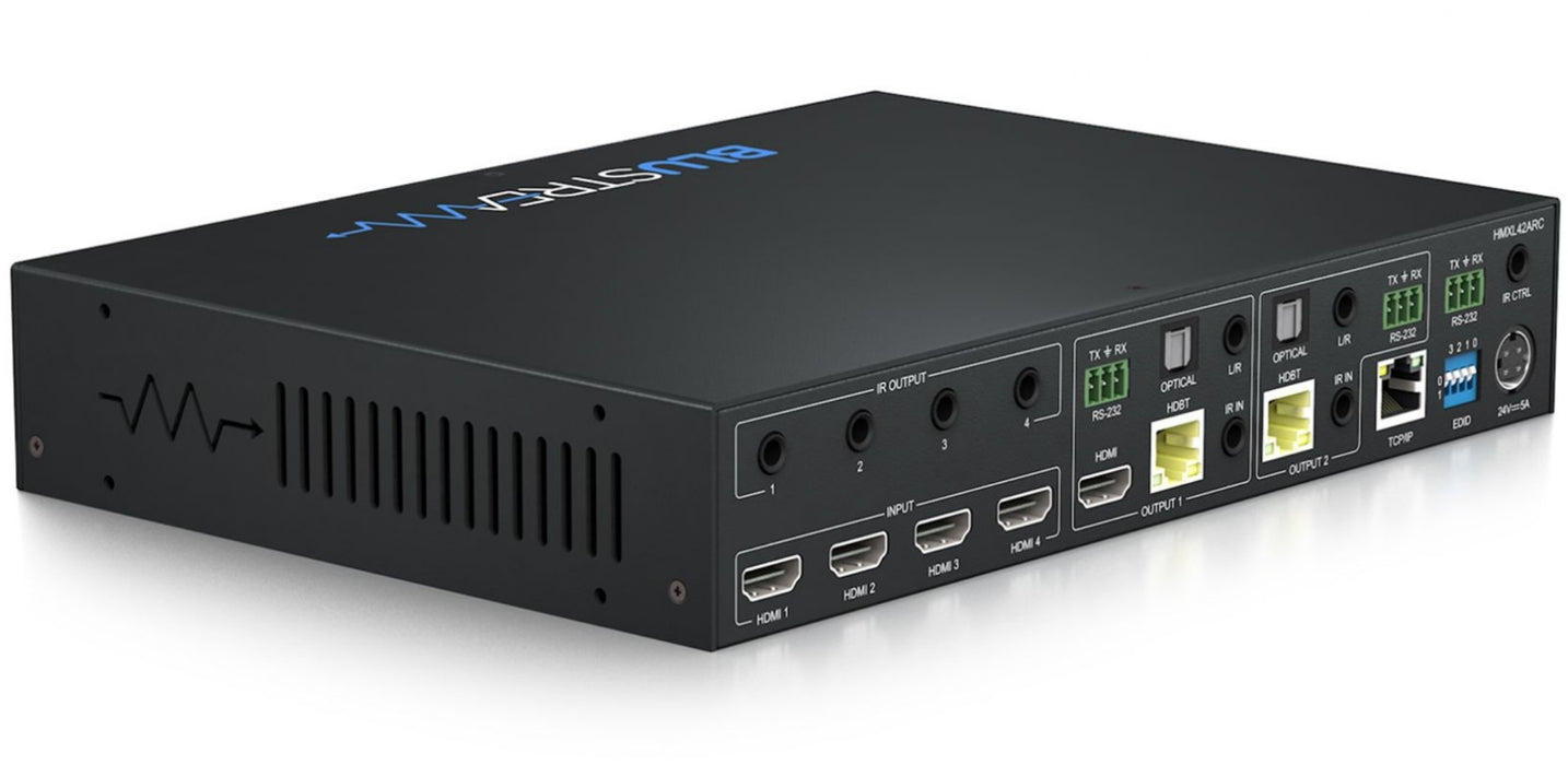 BluStream 4x2 HDBaseT™ Matrix Kit - 70m | HMXL42ARC-KIT