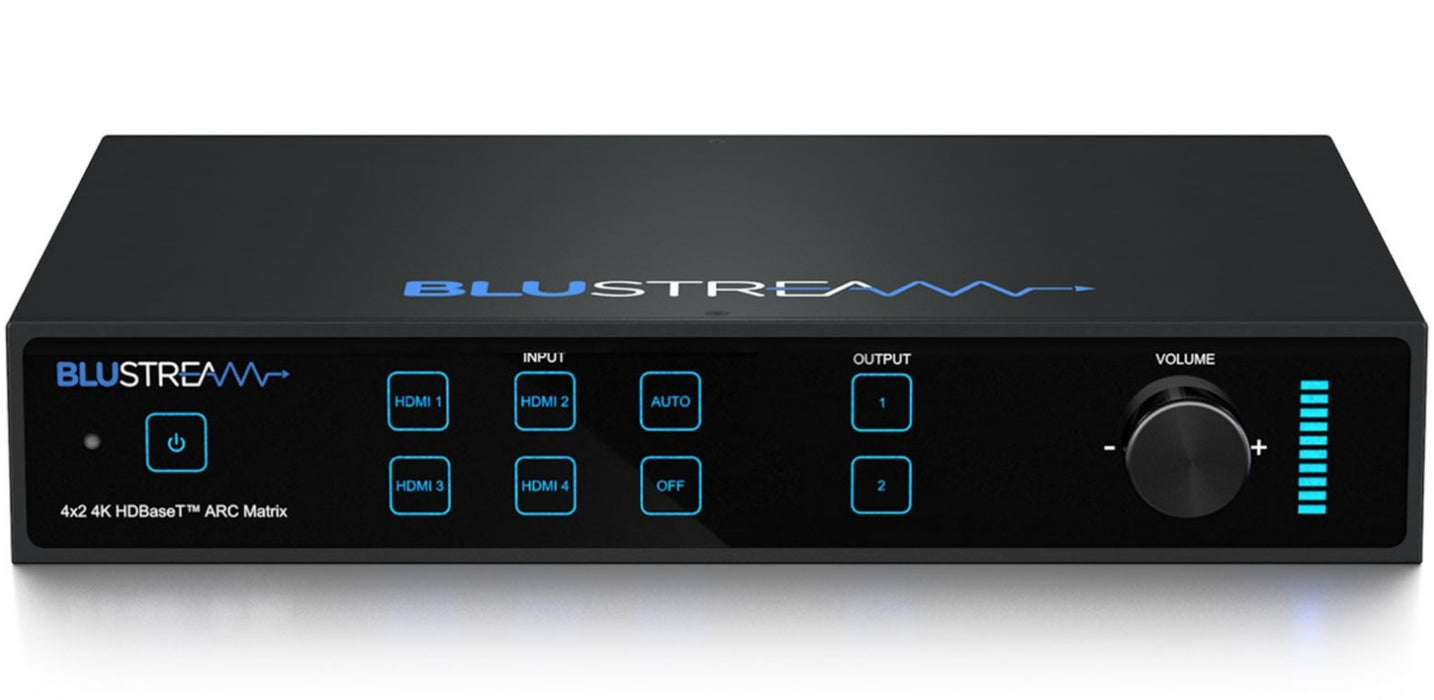 BluStream 4x2 HDBaseT™ Matrix Kit - 70m | HMXL42ARC-KIT