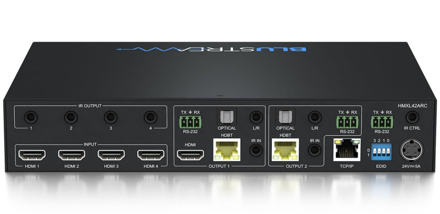 BluStream 4x2 HDBaseT™ Matrix Kit - 70m | HMXL42ARC-KIT