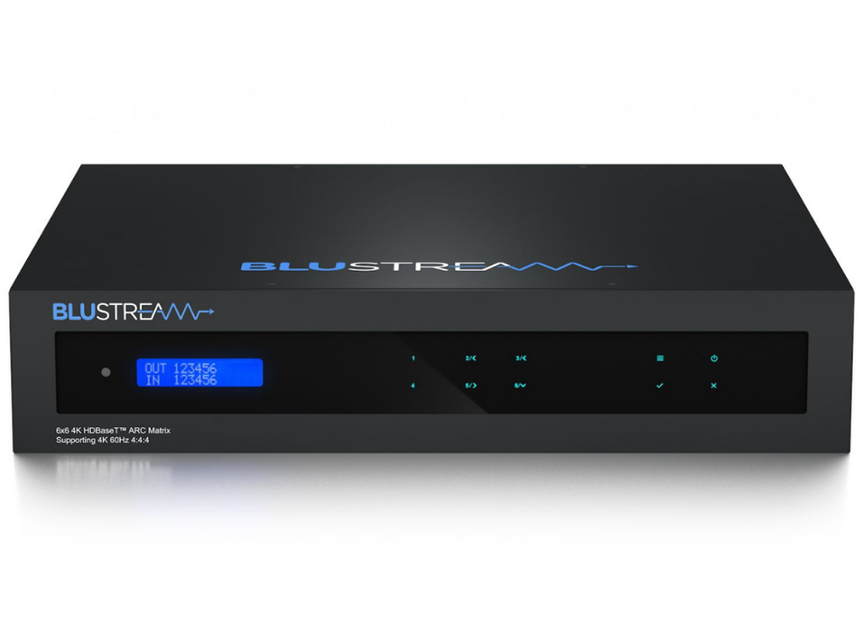 BluStream 6x6 HDBaseT™ CSC ARC Matrix - 70m | HMXL66ARC Matrix Switcher BluStream