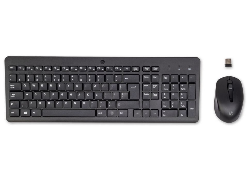 HP 330 Wireless Keyboard and Mouse Set – Full-Size QWERTY | 2V9E6AA#ABB