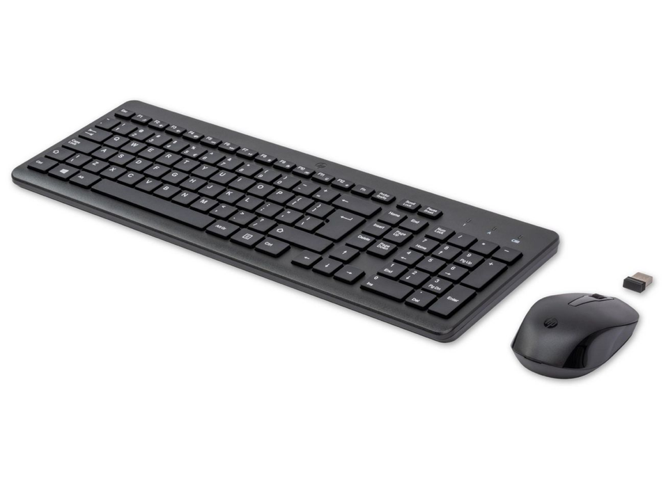 HP 330 Wireless Keyboard and Mouse Set – Full-Size QWERTY | 2V9E6AA#ABB