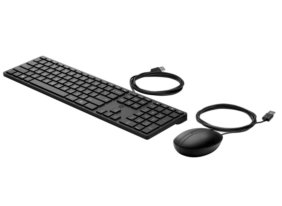 HP Wired Desktop 320MK Keyboard & Mouse Combo – USB, Full-Size | 9SR36AA