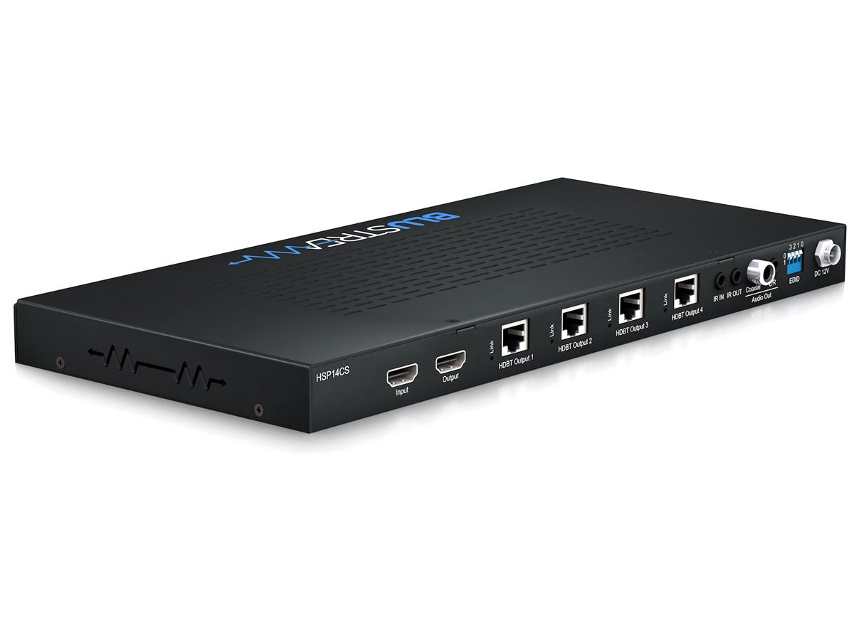 BluStream 4-Way HDBaseT CSC Splitter - 4K 60Hz 4:4:4 | HSP14CS Splitter BluStream