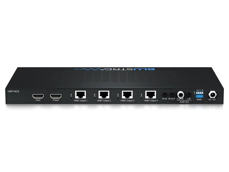 BluStream 4-Way HDBaseT CSC Splitter - 4K 60Hz 4:4:4 | HSP14CS