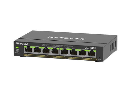 Netgear GS308EP-100UKS 8-Port PoE+ Gigabit Ethernet Plus Switch (62W)