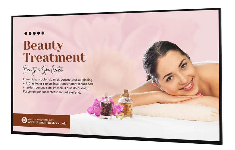 Moove 75 Inch High Brightness Digital Signage Display 700 cd/m² Android 14 - 4K Ultra HD Commercial Monitor High Brightness Digital Signage ScreenMoove