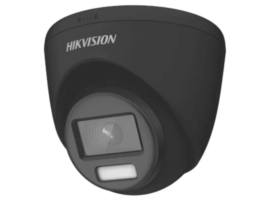 Hikvision 3K ColorVu AOC Fixed Turret Camera with Built-in Microphone 2.8mm Black | DS-2CE72KF0T-LFS-2.8MM-BLACK Dome TVI AHD CVI Cameras Hikvision